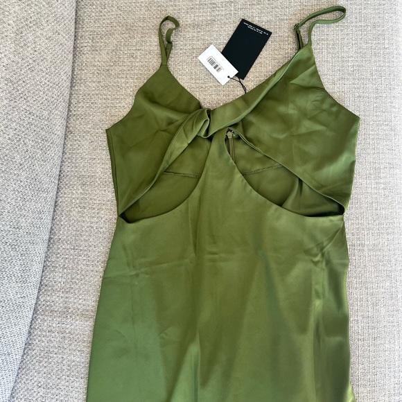 Green cut out slip dress - Picture 5 of 5